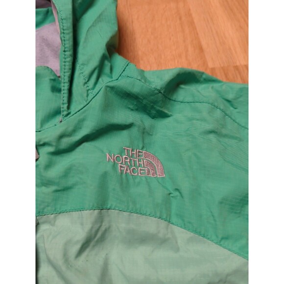 The North Face Hyvent Jacket Coat Windbreaker Girls XS Extra Small Green Hooded - Picture 2 of 12
